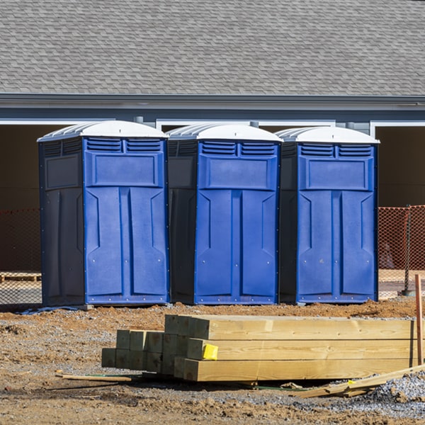 is there a specific order in which to place multiple porta potties in Belview